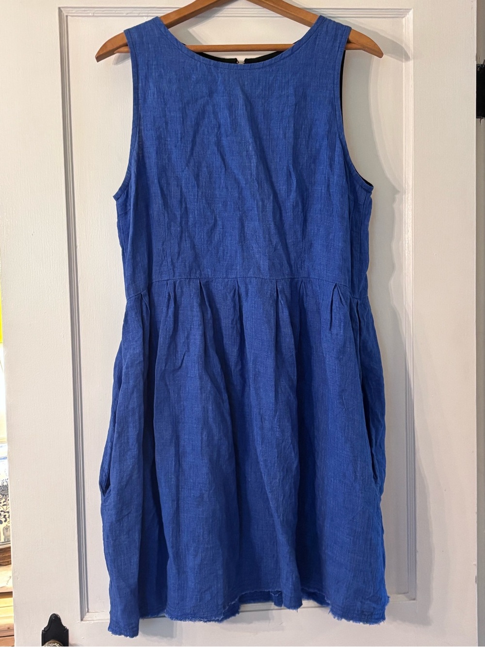 Ruby Cotton Blue Linen Dress